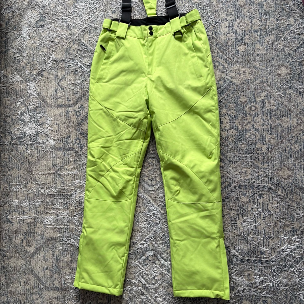 Men’s XS Bright Green Snow/Ski Pants